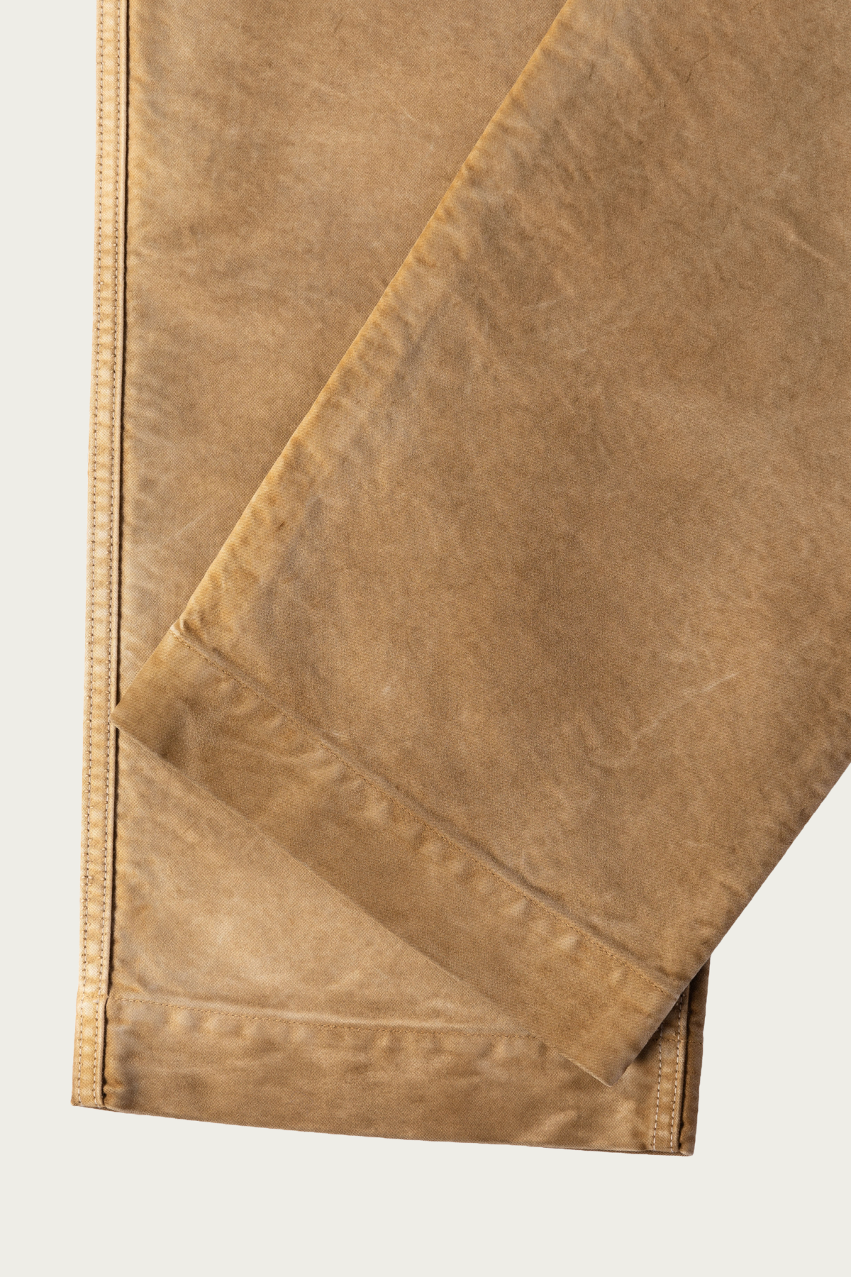 Auralee - Garment-Dyed Organic Cotton Heavy Moleskin Pants - Faded Brown - Canoe Club