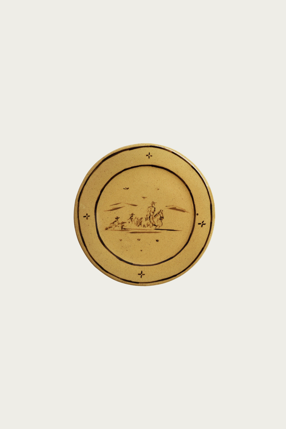 Danny D's Mud Shop - On the Horizon - Medium Dinner Plate - Canoe Club