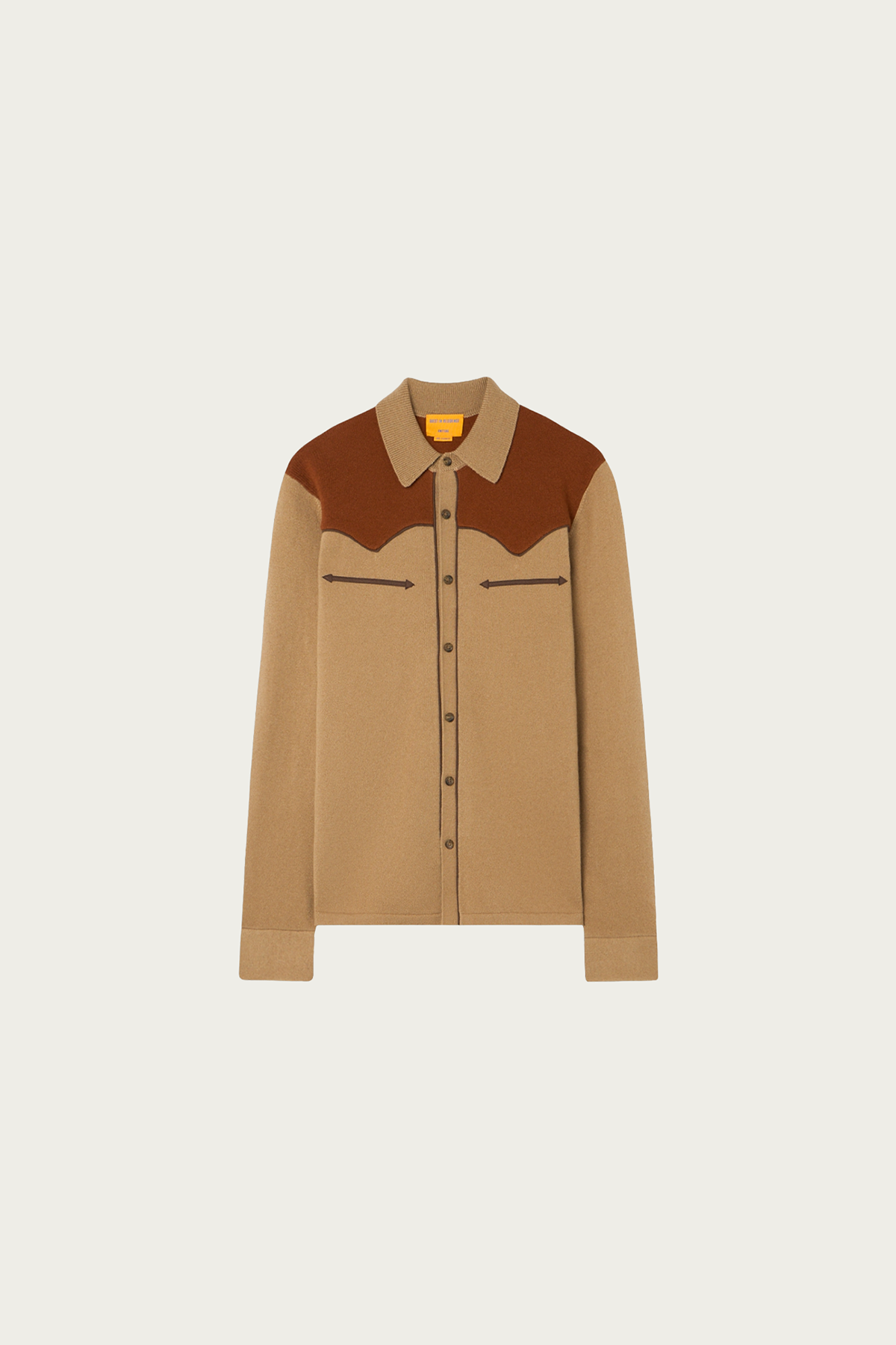 Guest In Residence - Western Button Up! Shirt - Camel/Burnt Sienna - Canoe Club