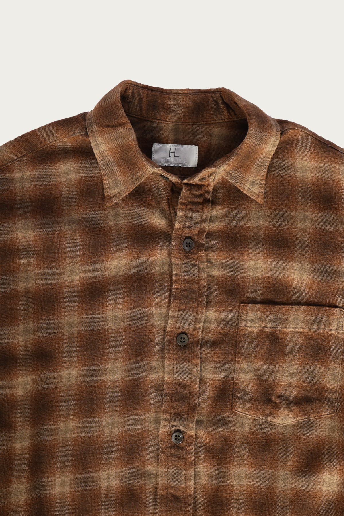 Herill - Check Workshirt - Brown - Canoe Club