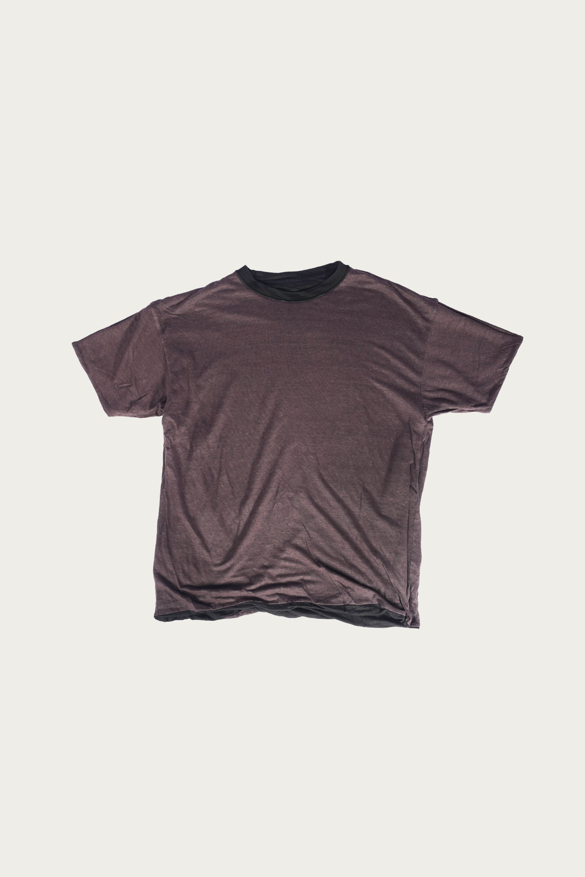 Herill - Linen Reversible T-Shirt - Black/Brown - Canoe Club
