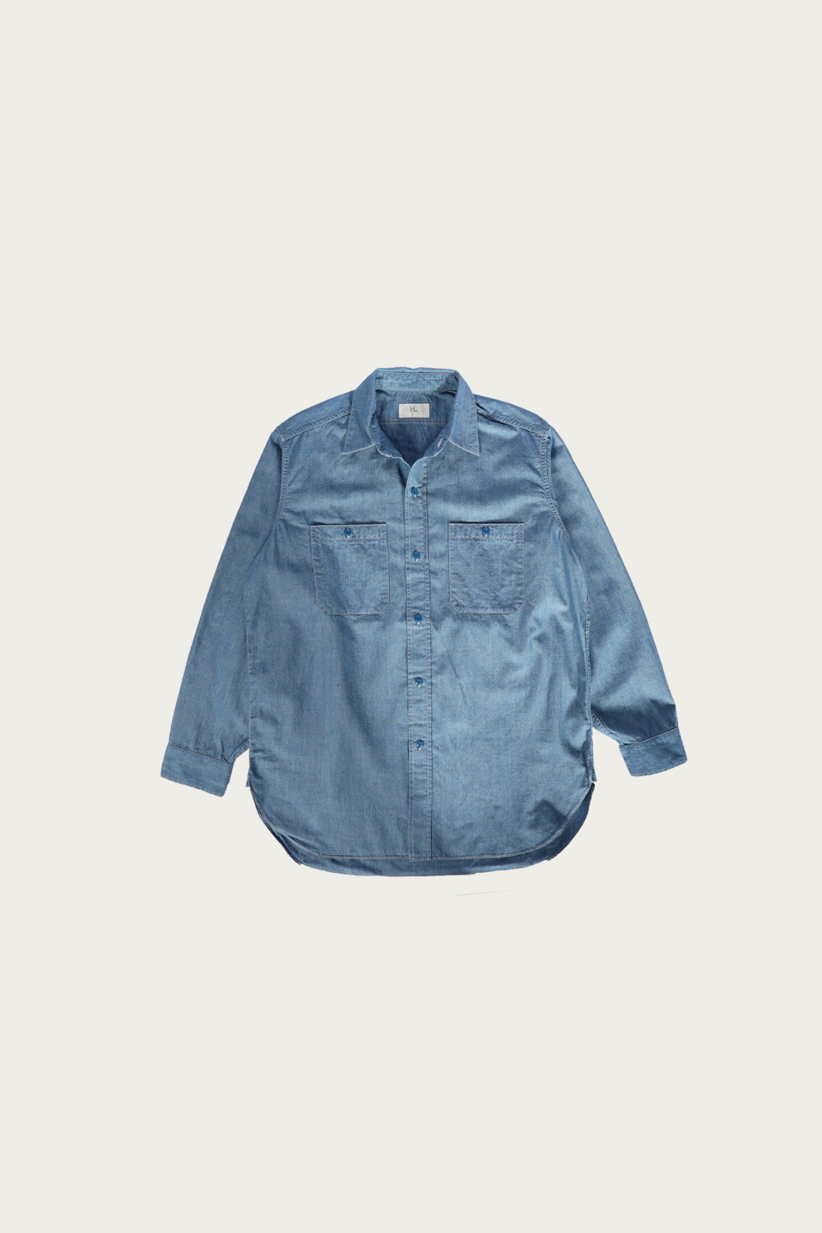 Herill - Sea Island Cotton Chambray Shirt - Indigo - Canoe Club