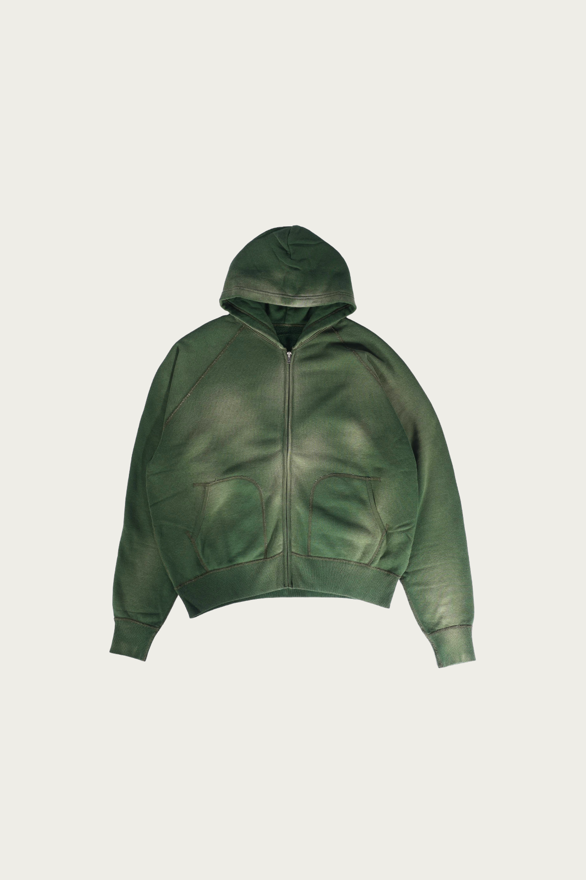 Herill - Zip Up Hooded Sweatshirt - Green - Canoe Club