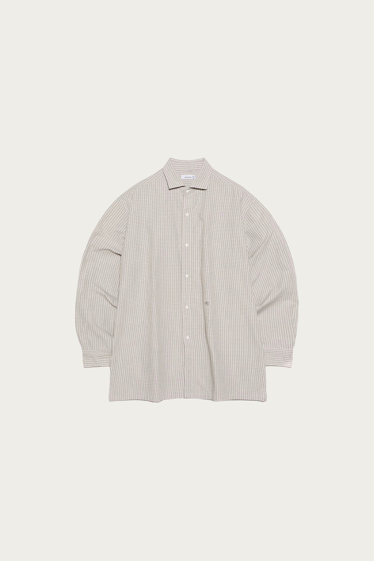 nanamica - Micro Plaid Wind Shirt - Grey - Canoe Club
