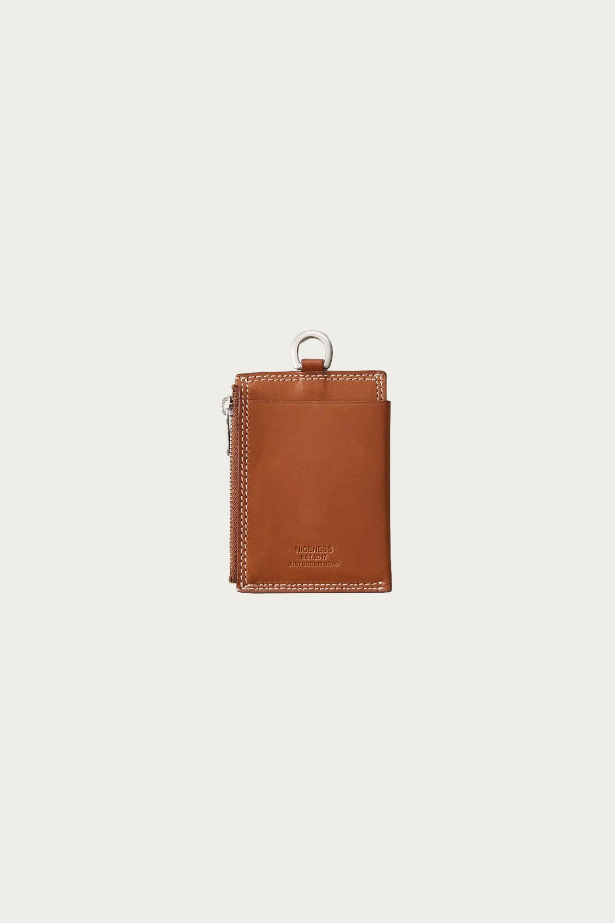 Niceness - Bay Ray Zip Card Case - Cognac - Canoe Club