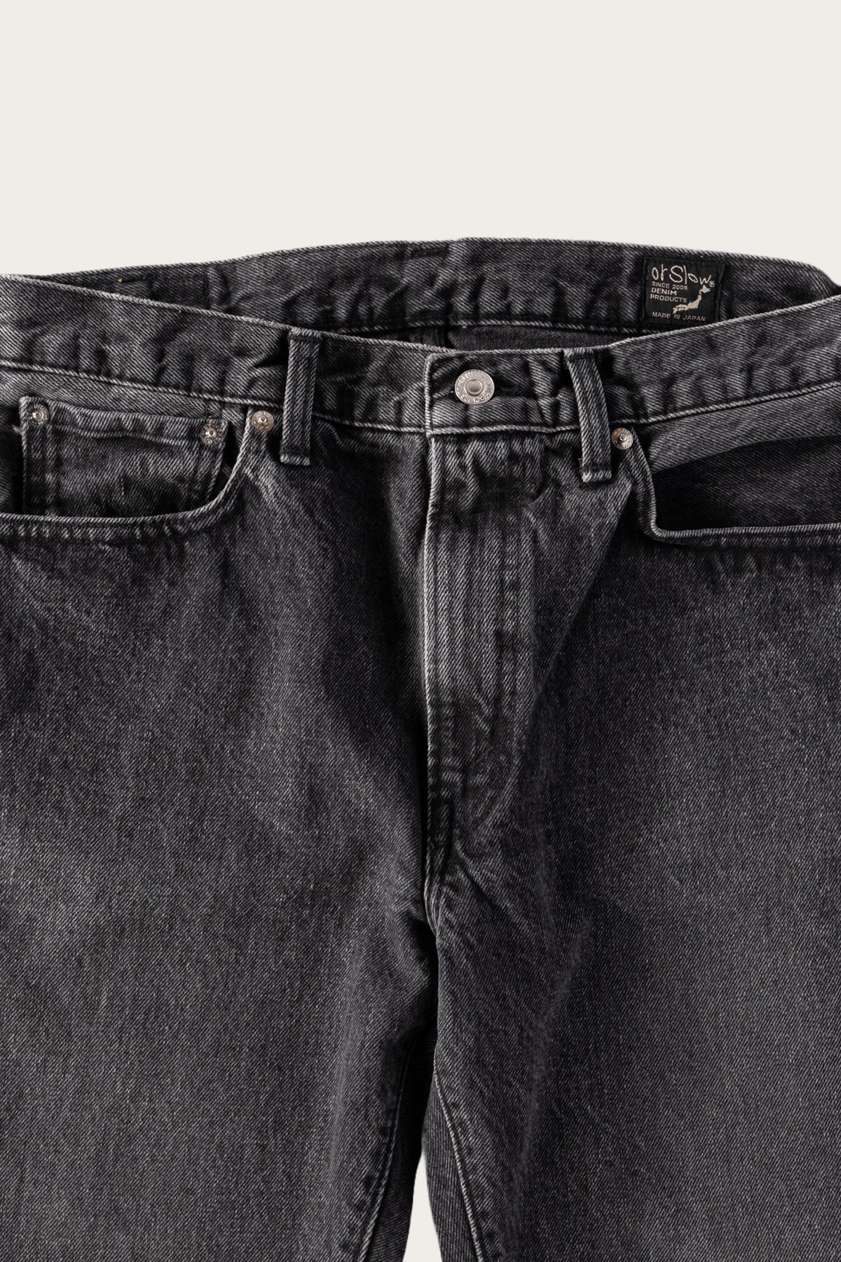 orSlow - 107 Ivy Fit Black Denim Stone - Black Denim Stone - Canoe Club