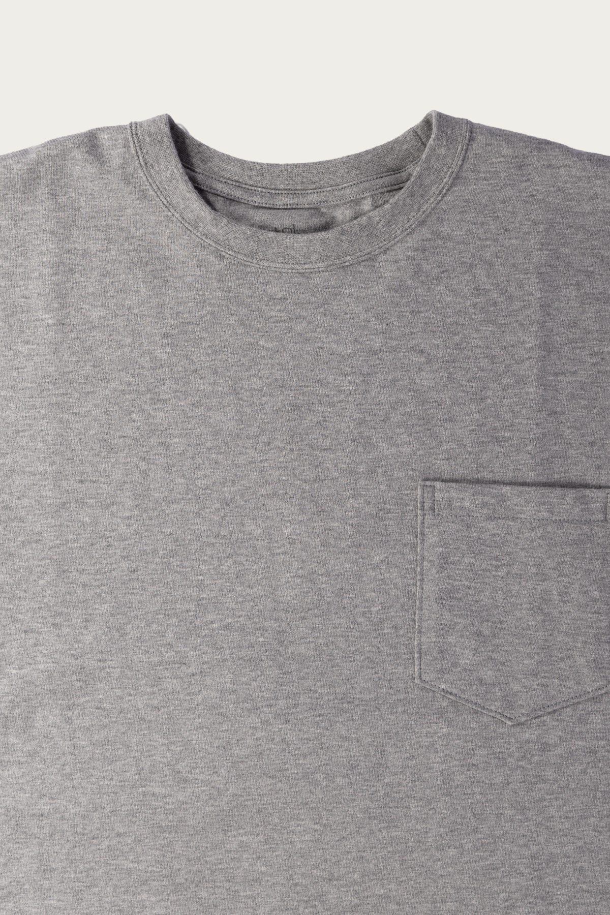 orSlow - Sturdy Cotton T-Shirt With Pocket - Heather Gray - Canoe Club