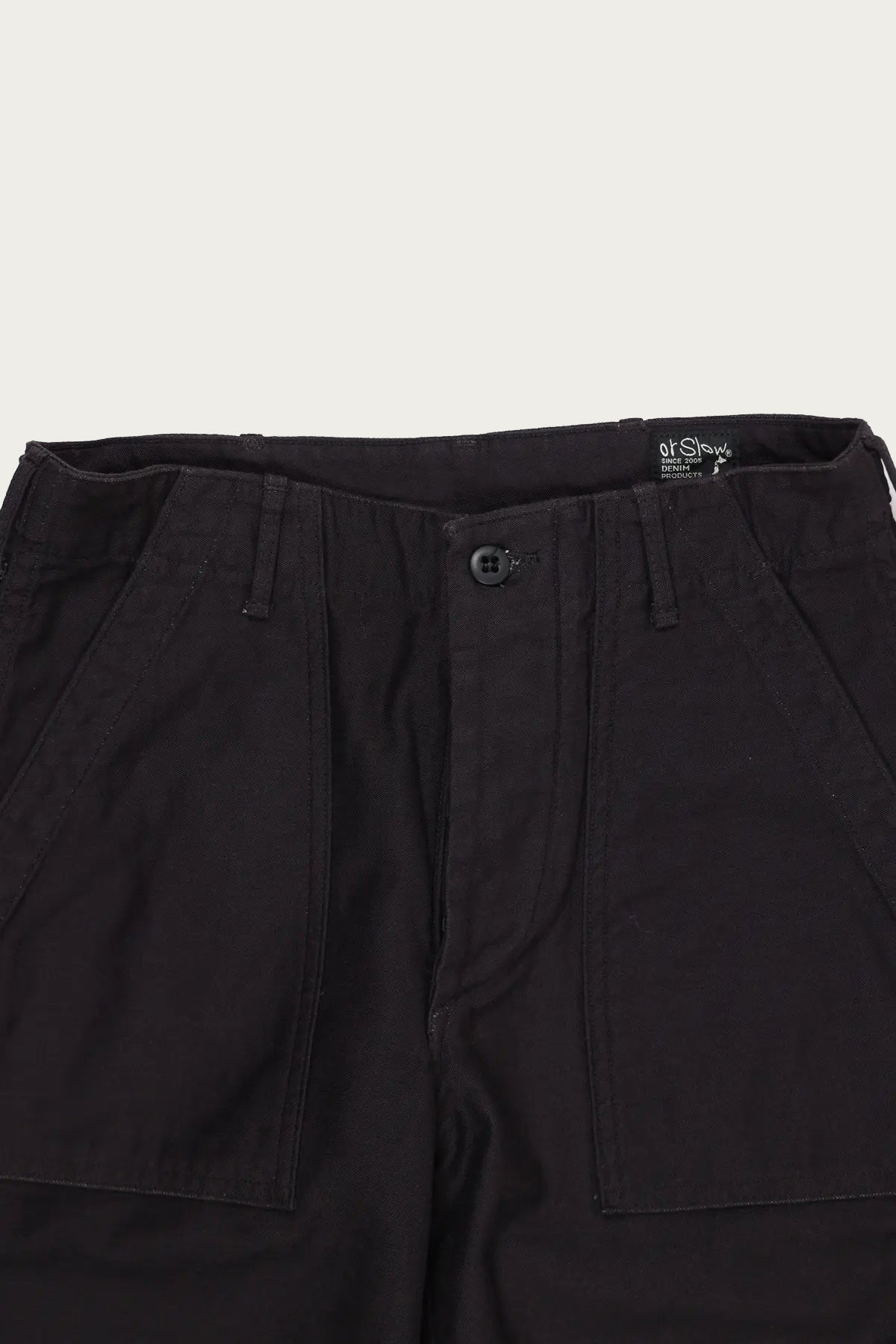 orSlow - US Army Fatigue Pants (Regular Fit) - Black - Canoe Club