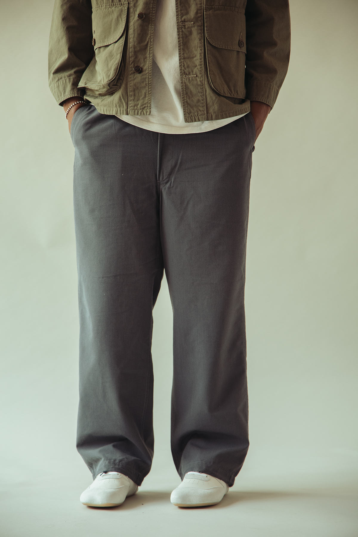 Phigvel - C/W/P String Trousers - Purple Grey - Canoe Club