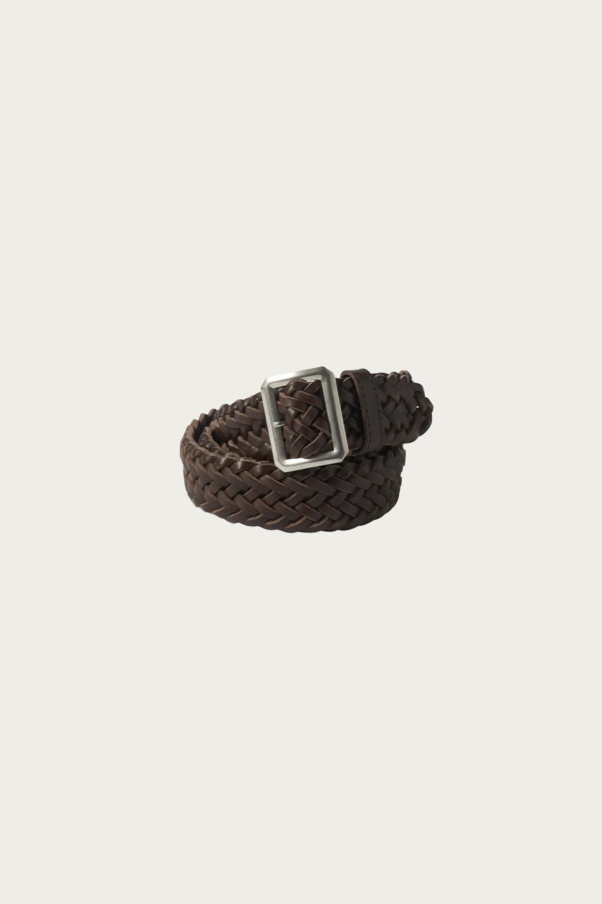 Phigvel - Leather Mesh Belt - Brown - Canoe Club