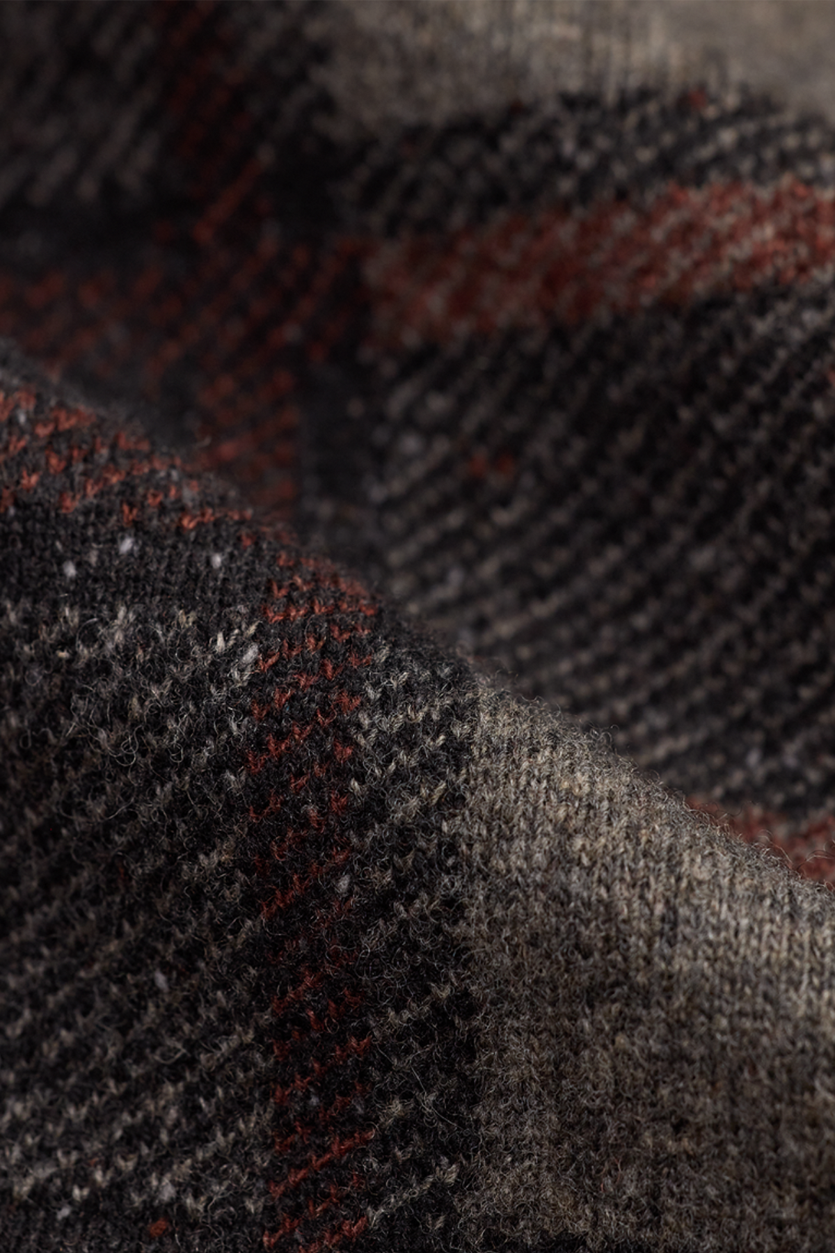 RRL - Plaid Wool Cardigan - Grey Multi - Canoe Club