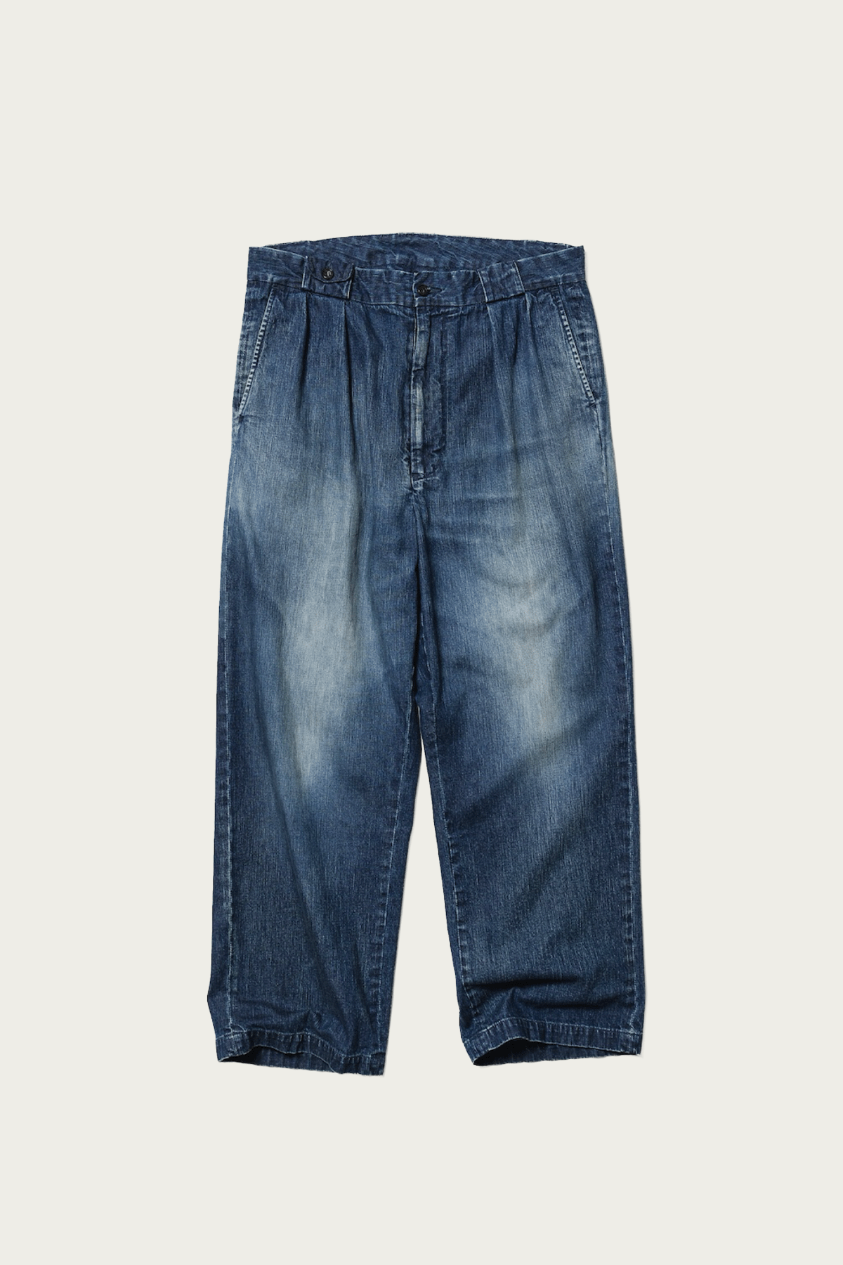 Unlikely Dry Goods - Guide 2P Trousers Light Denim - Indigo Vintage Wash - Canoe Club