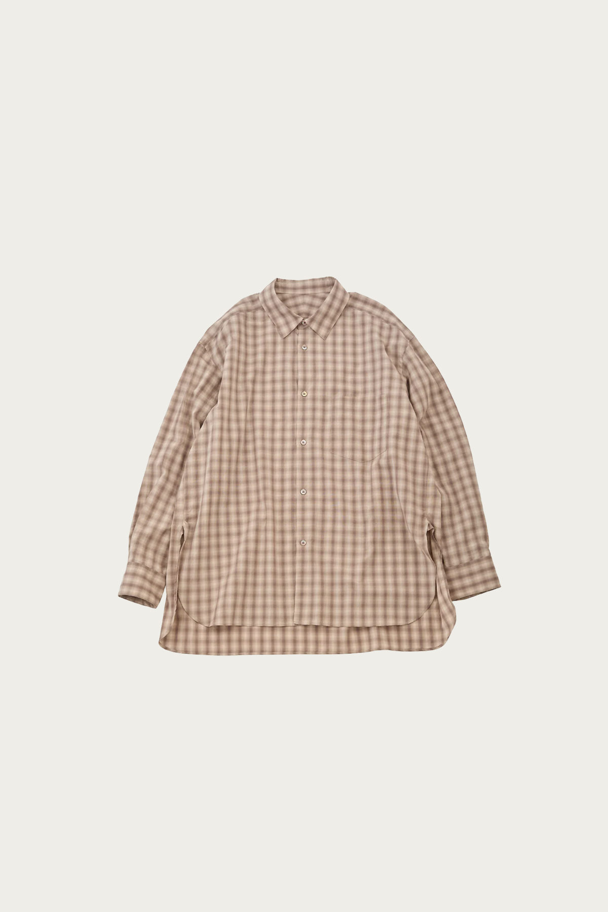 URU - Gathered L/S Shirts B - Beige - Canoe Club
