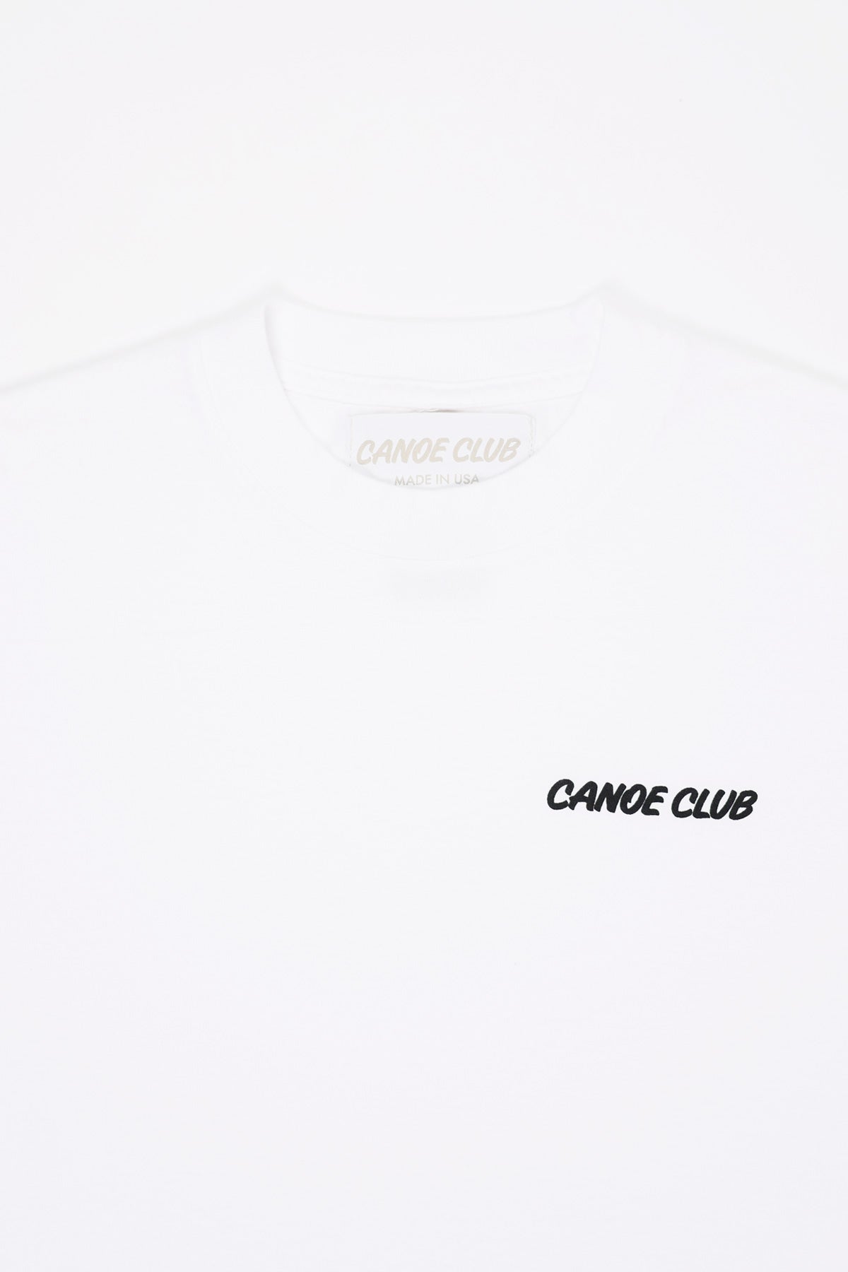 Canoe Club Collaborations - Shop Tee Small Logo - White - Canoe Club