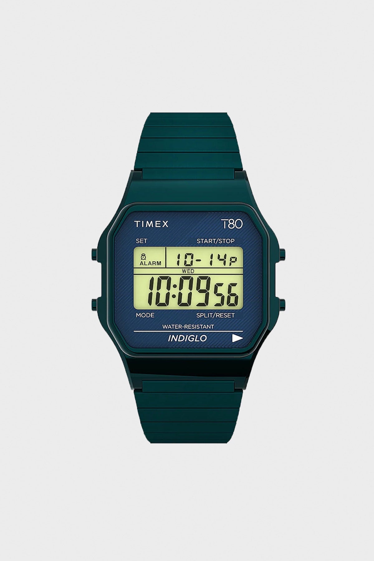 Timex - T80 34mm Stainless Steel Expansion Band Watch - Blue Tone - Canoe Club