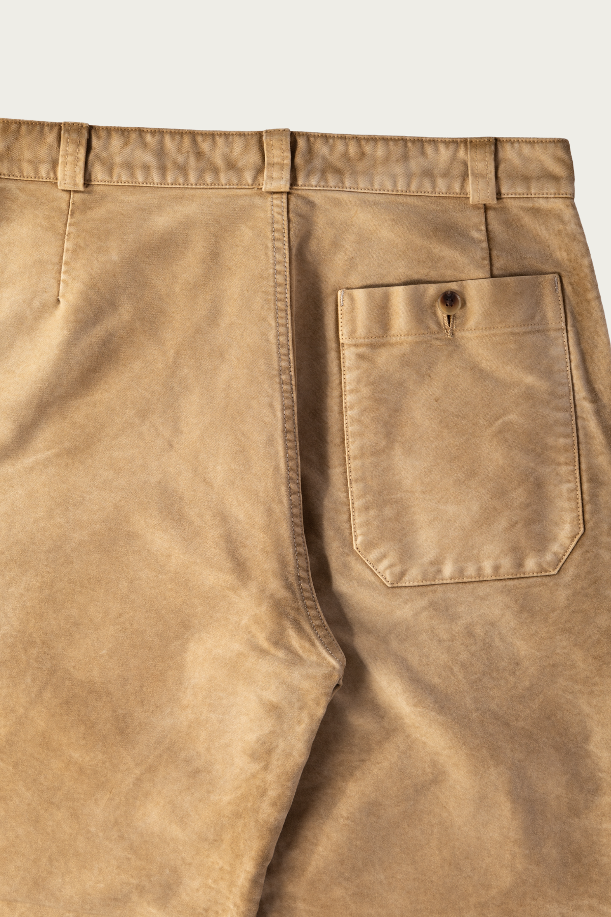 Auralee - Garment-Dyed Organic Cotton Heavy Moleskin Pants - Faded Brown - Canoe Club