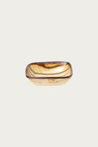 Beams Japan - Nanao Yoshihiro Square Bowl Stripe - Tan/Brown Stripe - Canoe Club