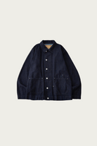 CONFECT - Upcyclino Skewed Denim Back Tuck Jacket - Indigo Blue - Canoe Club