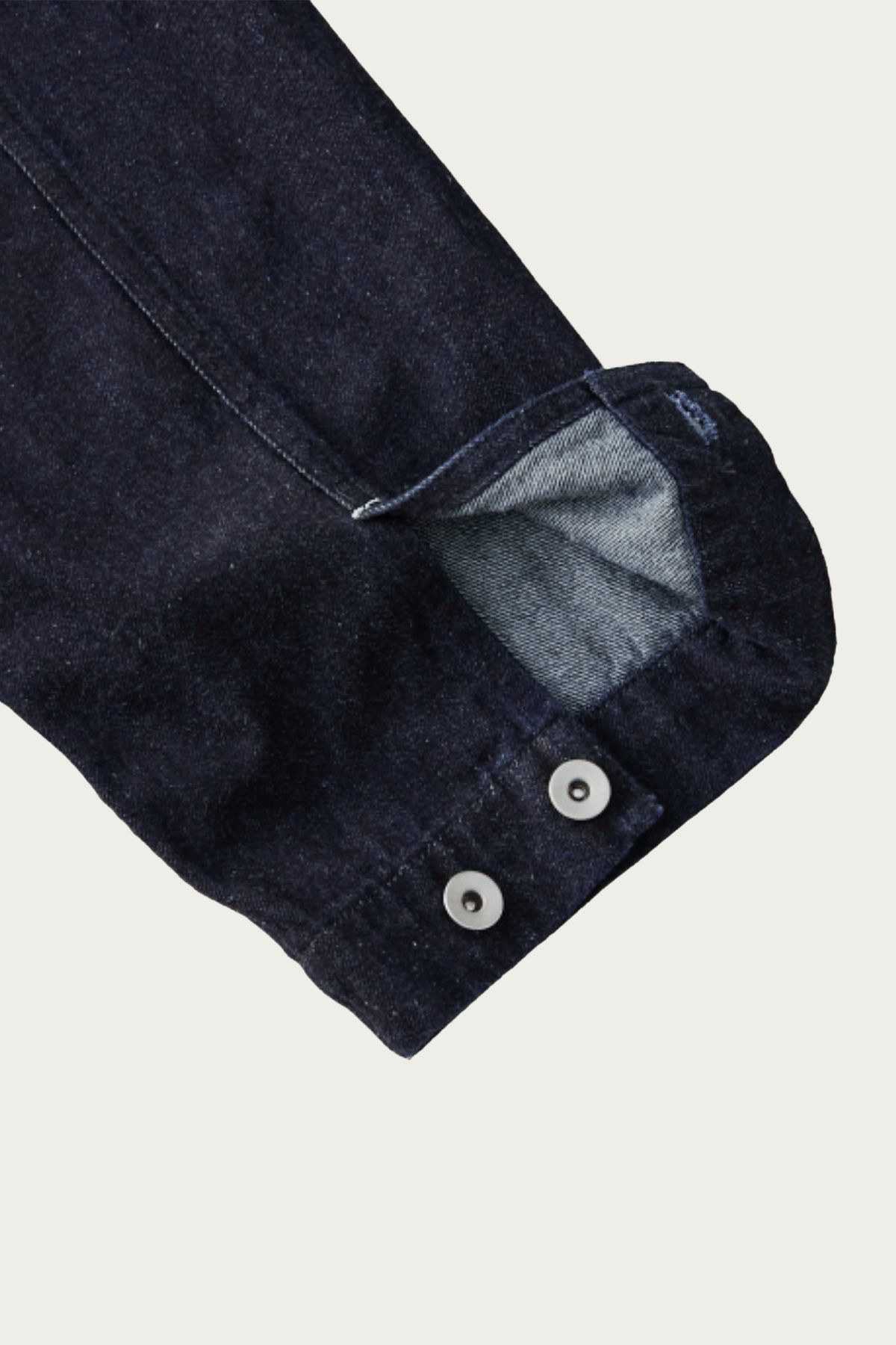 CONFECT - Upcyclino Skewed Denim Back Tuck Jacket - Indigo Blue - Canoe Club