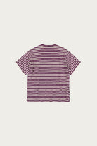 FrizmWORKS - Vintage Faded Stripe Half Tee - Purple - Canoe Club