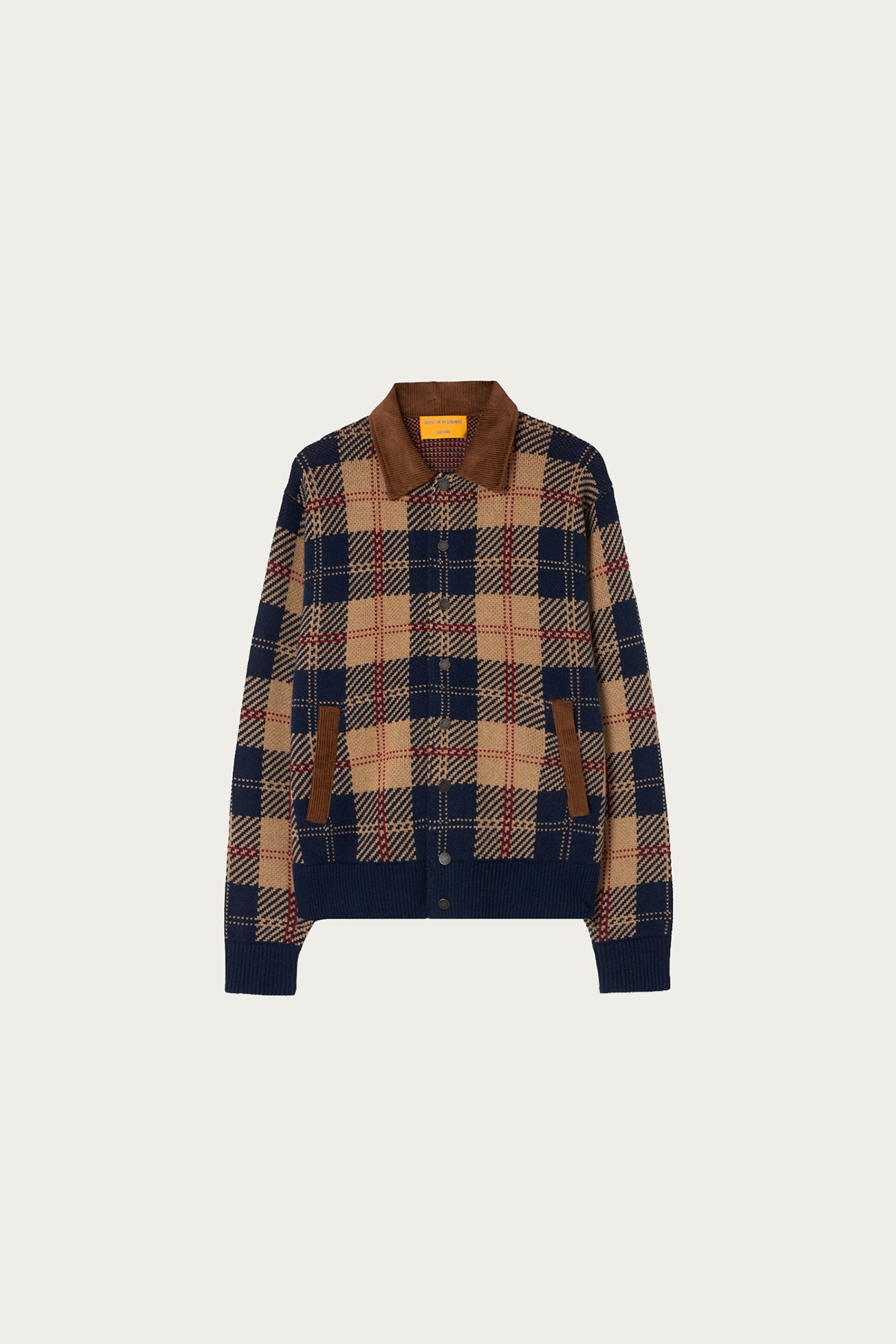 Guest In Residence - Tartan Bomber - Camel Combo - Canoe Club