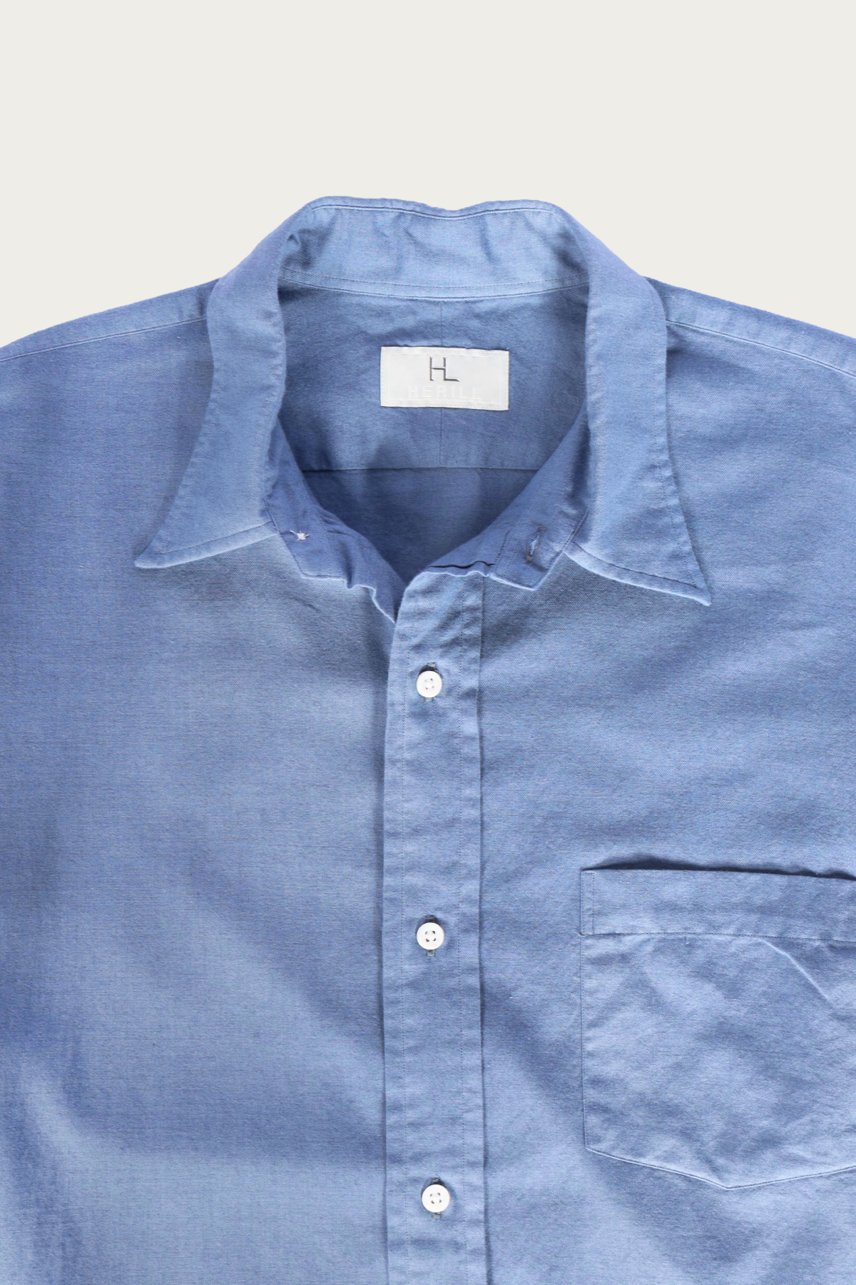 Herill - Cotton Cashmere Shirt - Sax - Canoe Club