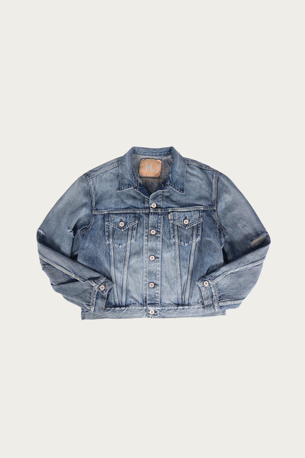 Herill - HL Denim Jacket - Damage Worn - Canoe Club