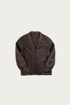 Herill - Paskal Tweed Workjacket - Charcoal Brown - Canoe Club