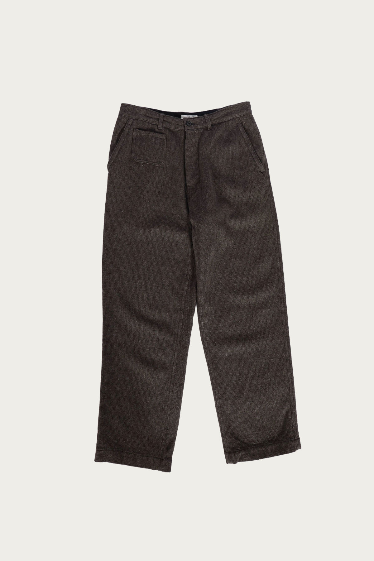 Herill - Paskal Tweed Workpants - Charcoal Brown - Canoe Club