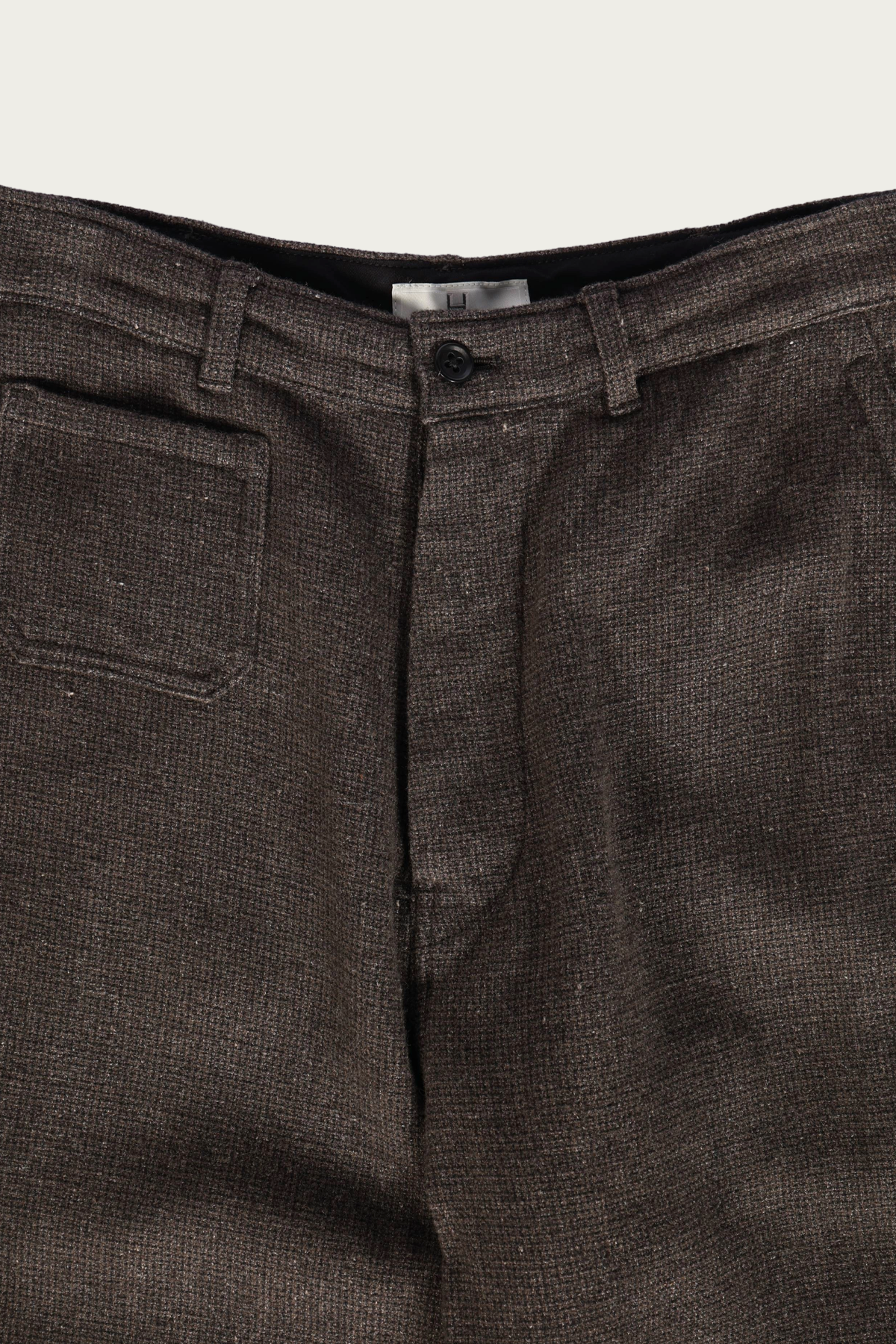 Herill - Paskal Tweed Workpants - Charcoal Brown - Canoe Club