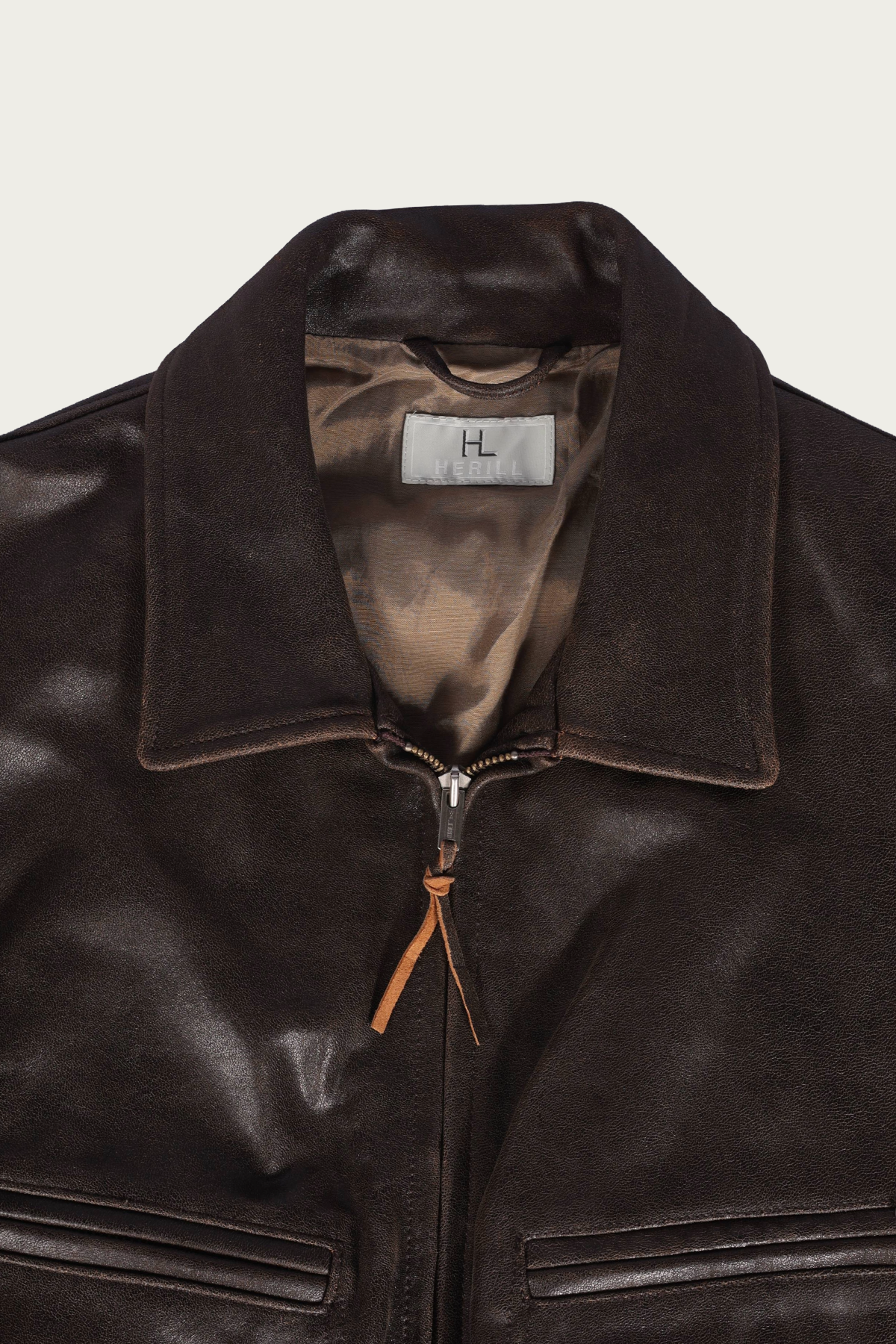 Herill - Sheepleather Sports Jacket - Brown - Canoe Club