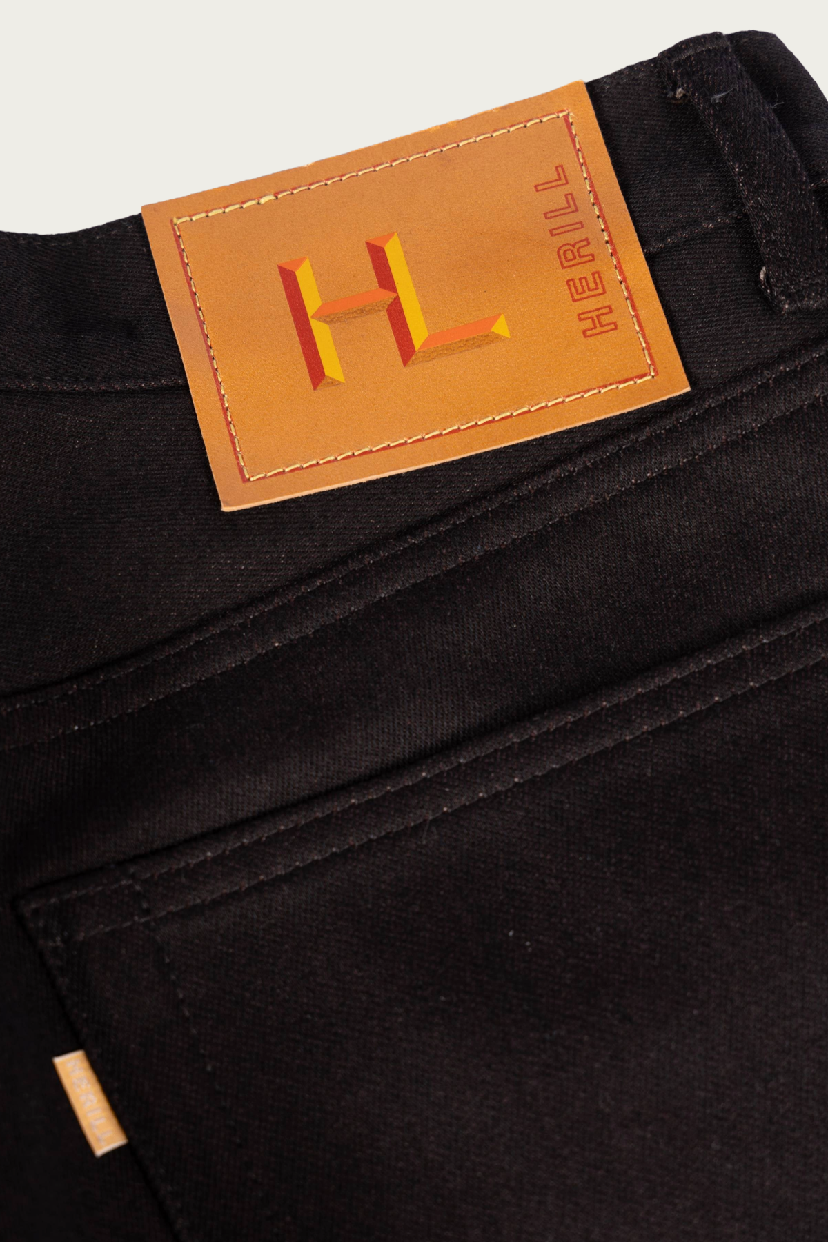 Herill - Wool Denim Regular Jeans - Brown/Black - Canoe Club
