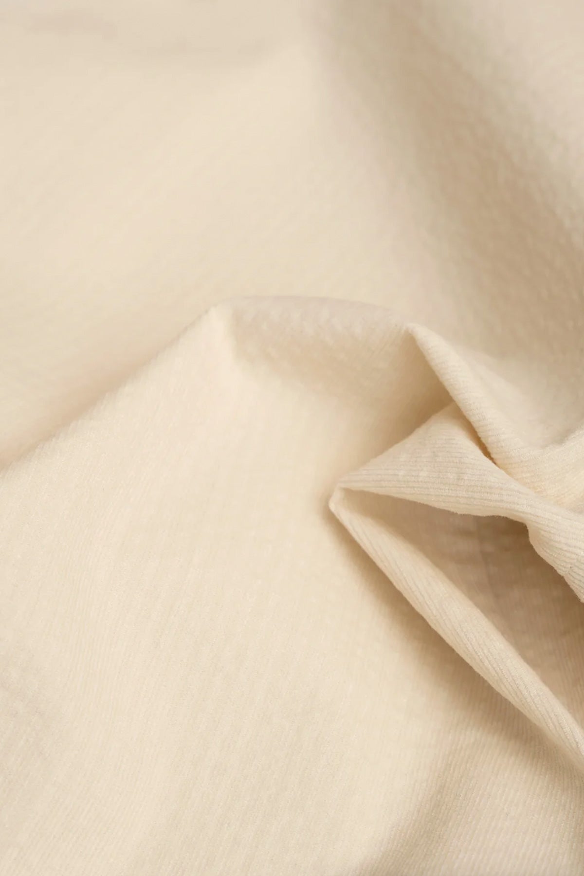 James Coward - Filter Shirt - Off White Cotton Ripple Corduroy - Canoe Club