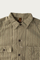 Kapital - Cotton Linen GIBSON Stripe CACTUS Coverall - Light Green - Canoe Club