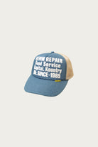 Kapital - DENIM REPAIR SERVICE Denim Track Cap - Ecru - Canoe Club