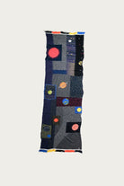 Kapital - Fulling Wool Scarf UNIVERSE GABBEH - Black - Canoe Club