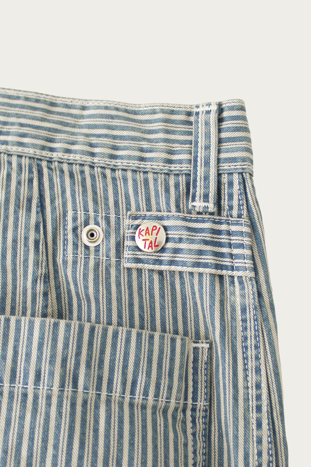 Kapital - LIBERTY Hickoree FATIGUE Baggy Pants - Hickoree - Canoe Club