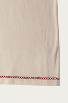 Khoki - Hand-Embroidered Longsleeve T-Shirt - Oatmeal - Canoe Club