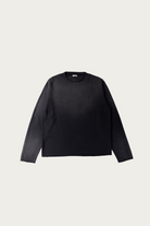 Khoki - Vintage-Effect Cotton Knit Pullover - Black - Canoe Club
