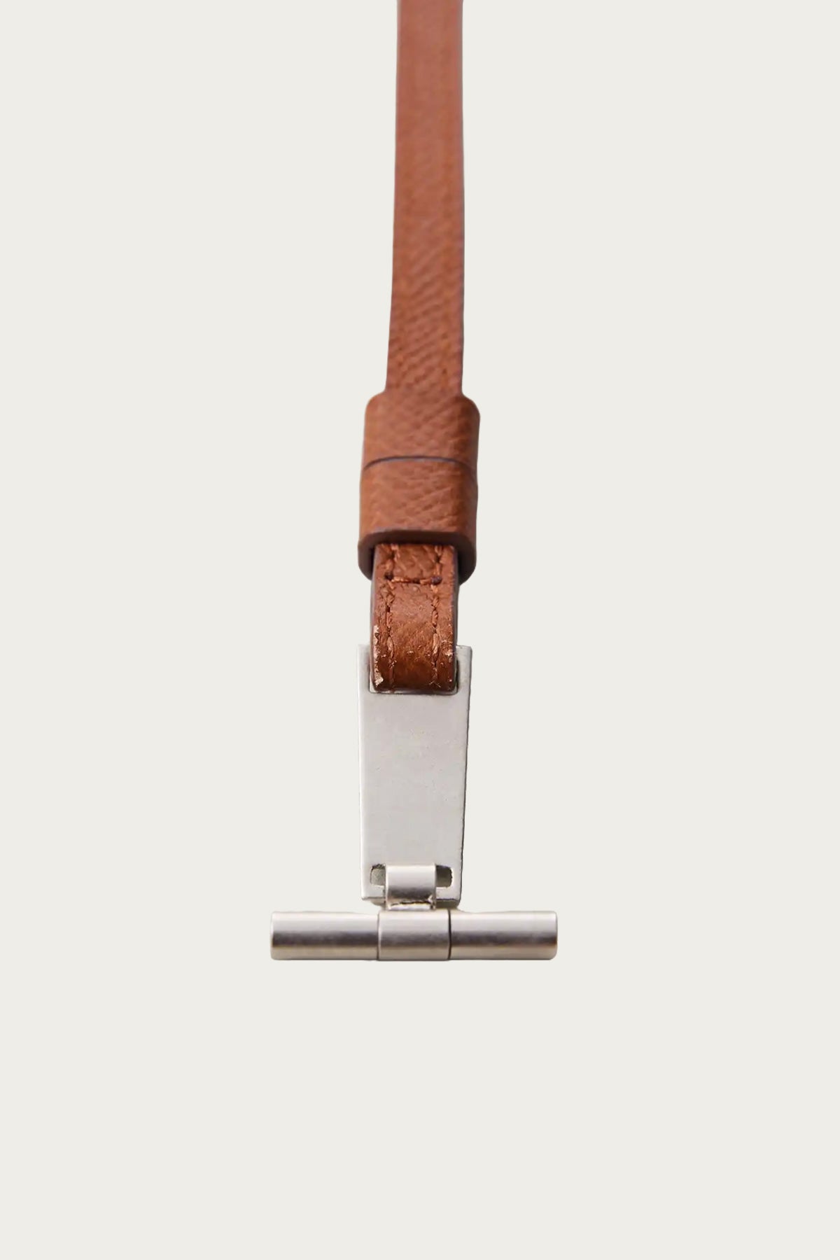 Niceness - L. Days T-Bar & Leather Strap - Long - Brown - Canoe Club