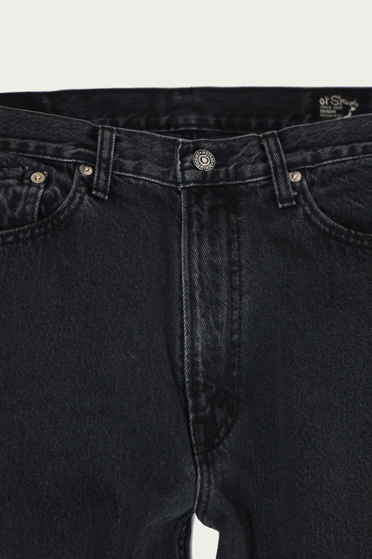 orSlow - 101 Dad's Fit Denim Pants - Black Denim Stone - Canoe Club