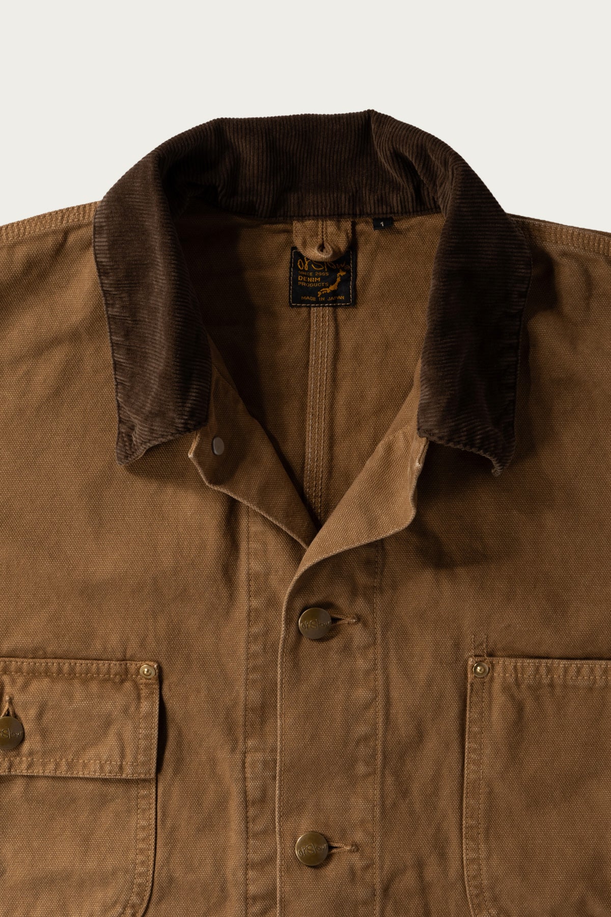 orSlow - Relaxed Fit Oxford Coverall - Brown - Canoe Club