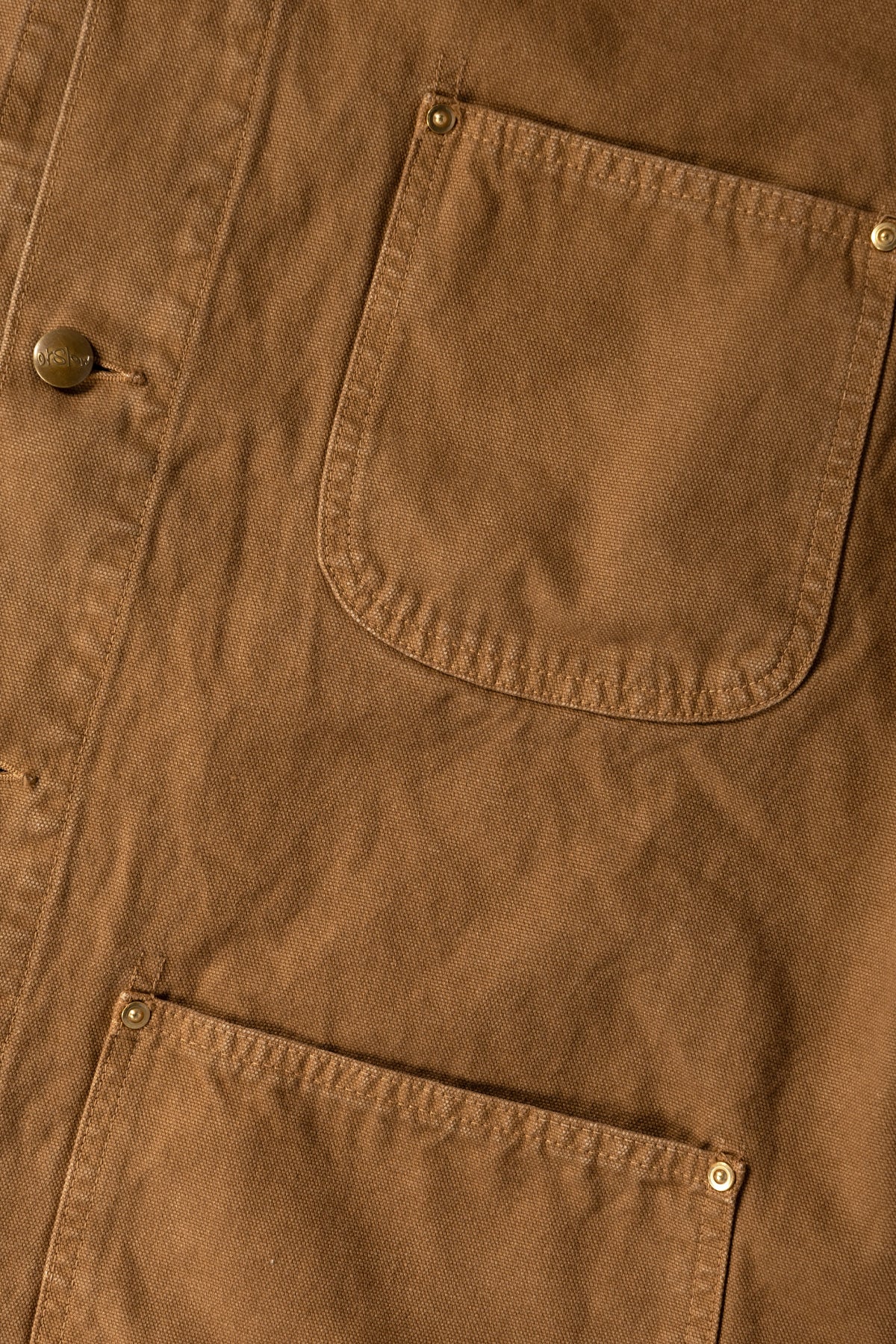 orSlow - Relaxed Fit Oxford Coverall - Brown - Canoe Club