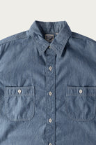 orSlow - Relax Fit Stripe Chambray Work Shirt - Hickory - Canoe Club