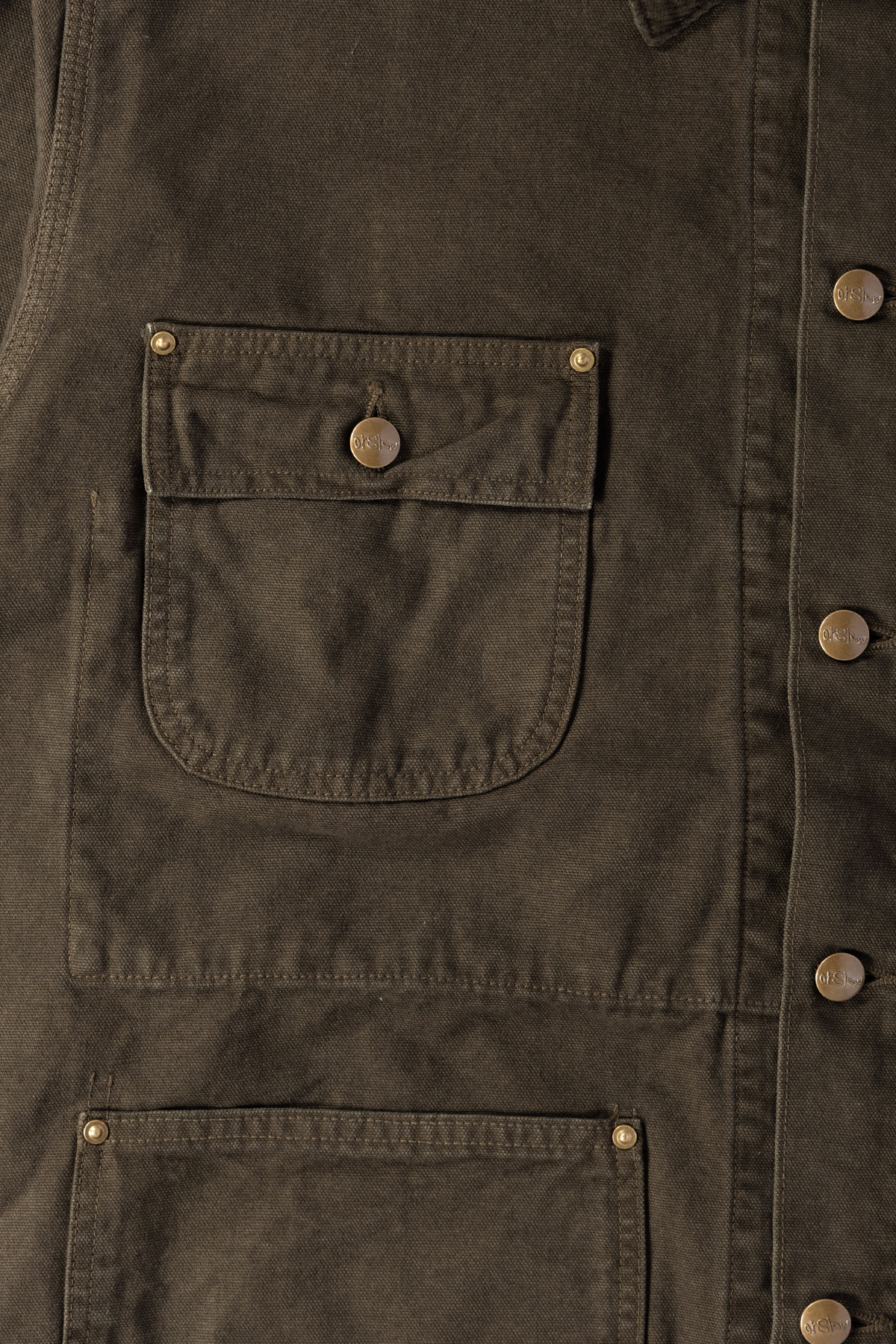 orSlow - Relaxed Fit Oxford Coverall - Coffee Brown Stone - Canoe Club