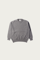 orSlow - Simple Crew Neck Sweater Crafted In Japan - Heather Gray - Canoe Club
