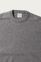 orSlow - Simple Crew Neck Sweater Crafted In Japan - Heather Gray - Canoe Club