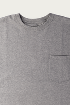 orSlow - Sturdy Cotton T-Shirt With Pocket - Heather Gray - Canoe Club