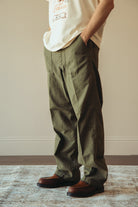 orSlow - Vintage Fit Fatigue Pants - Dark Olive - Canoe Club