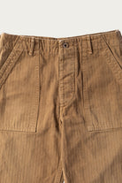 Canoe Club - (EARLY ACCESS) orSlow x Canoe Club Regular Fit Fatigue Pants - Walnut Brown Herringbone Twill - Canoe Club
